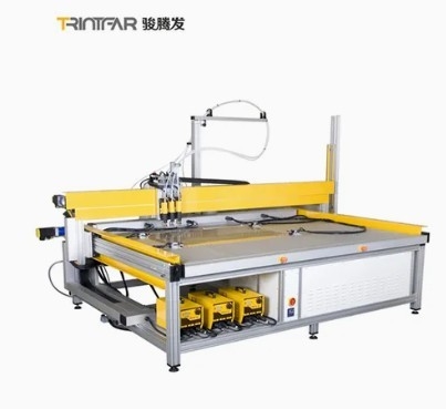 Automatic control robotic material handling and welding machine for thin plate metal workshop with stud welding function in a fully automated production line
