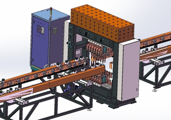 Automatic loading and unloading fully automatic transformer cooler production line