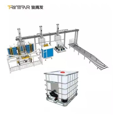 IBC ton barrel bending cage type steel wire welding production line