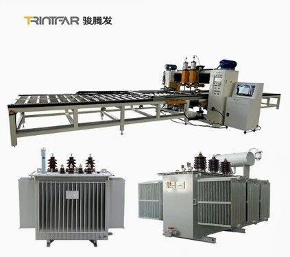 Automatic production line for power transformer coolers - High speed manufacturing equipment for coolers - Plate cooler production line