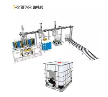 IBC metal tank transport box frame fully automatic welding/folding ...