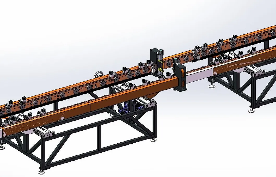 Automated production line for transformer heat sink fins 5