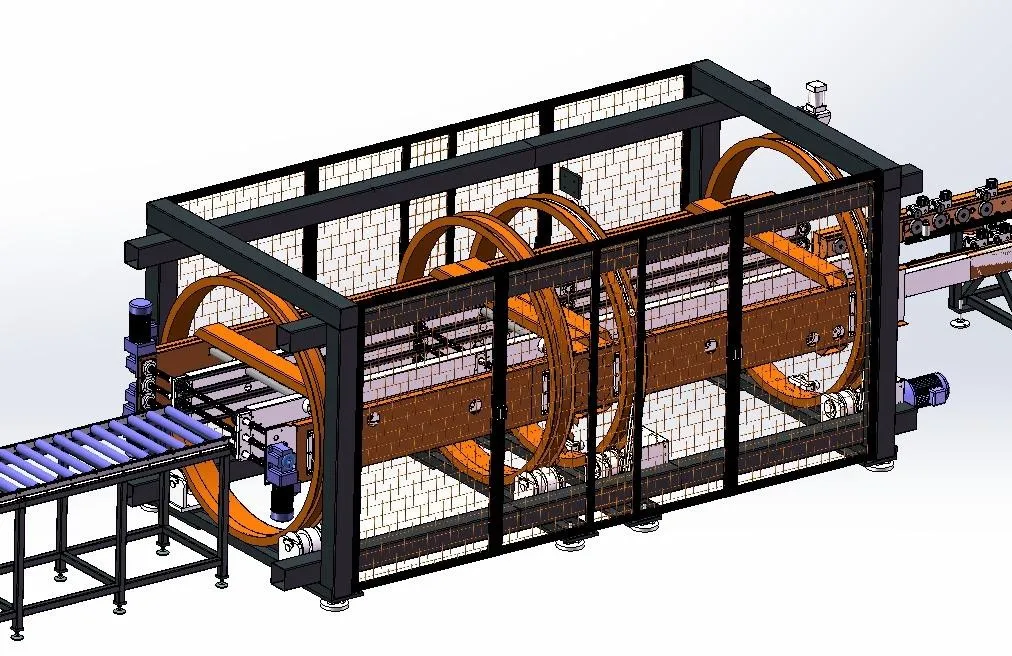Automated production line for transformer heat sink fins 3