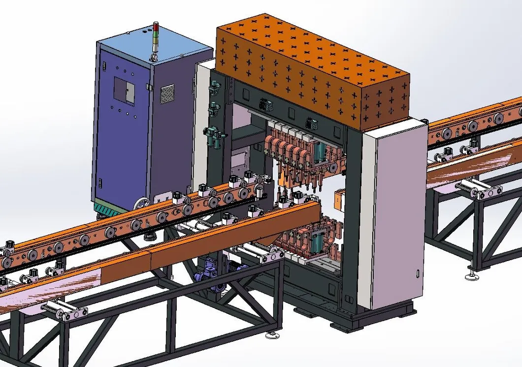 Automated production line for transformer heat sink fins 6